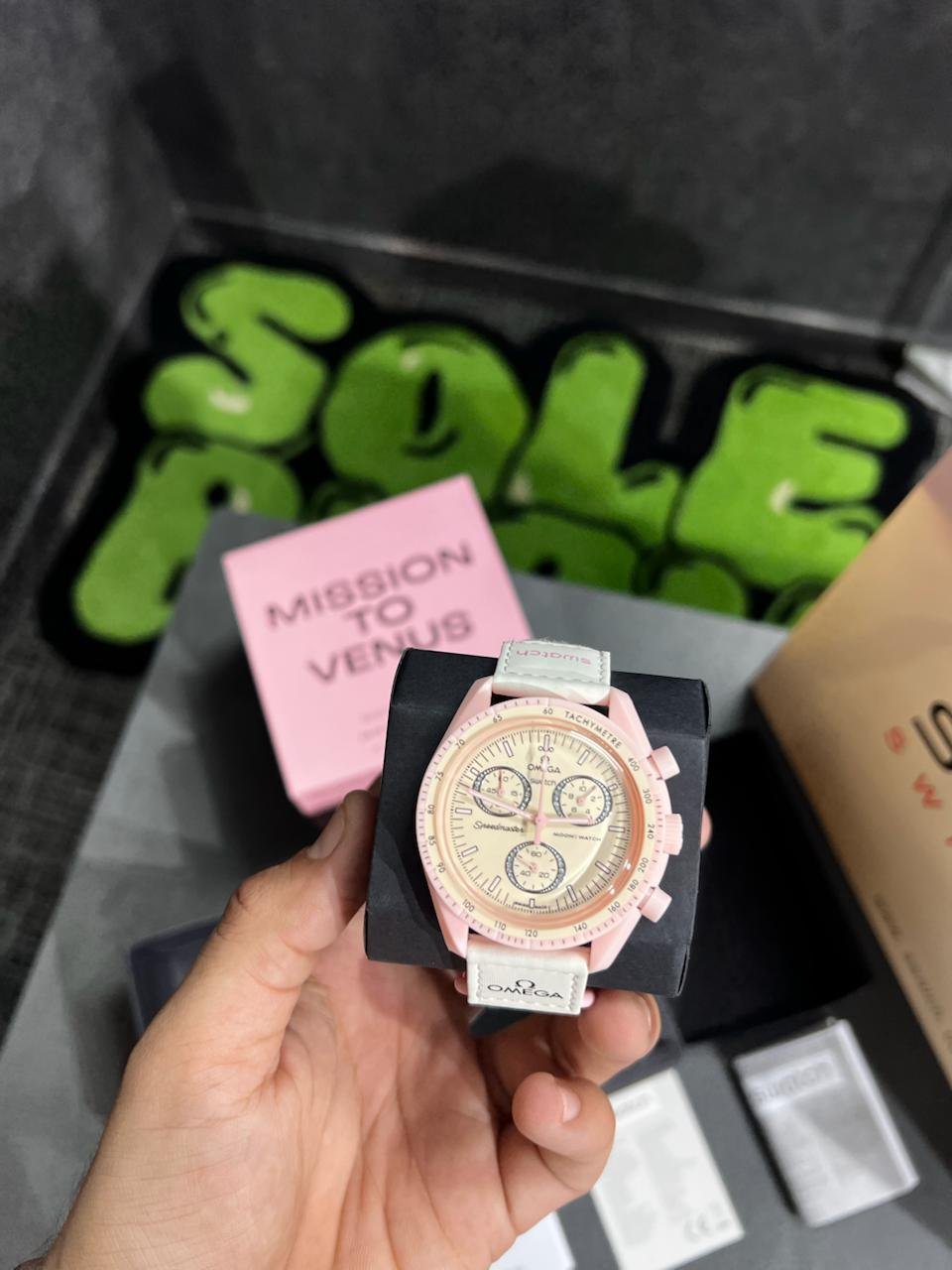Swatch X Omega Bioceramic Moonswatch Mission To The Moon Venus With Kit - Image 3
