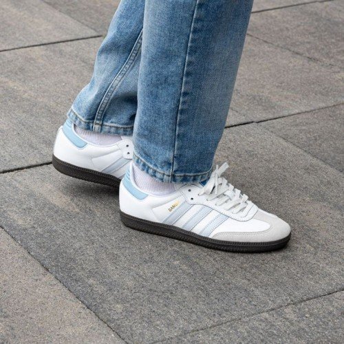 Adidass Samba Leather Sky Blue Mens FIX - Image 4