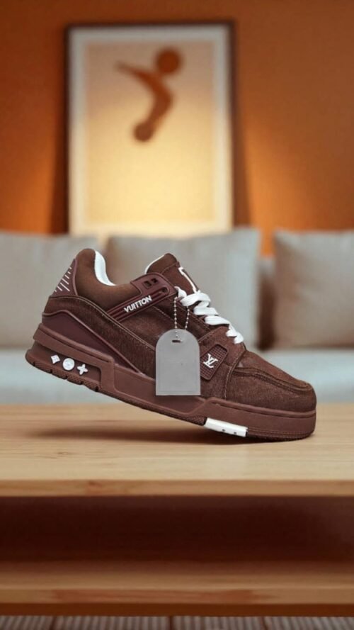 _*Louis Vuitton Trainer Brown Denim ( With All Accessories