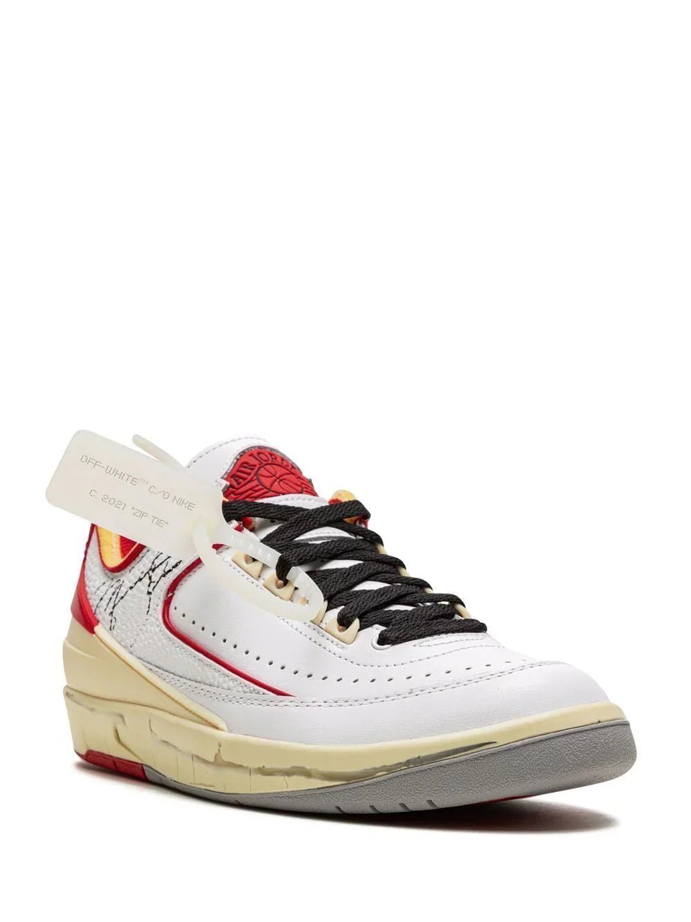 Jordan 2 low OFF WHITE X CHICAGO WHITE RED - Image 3