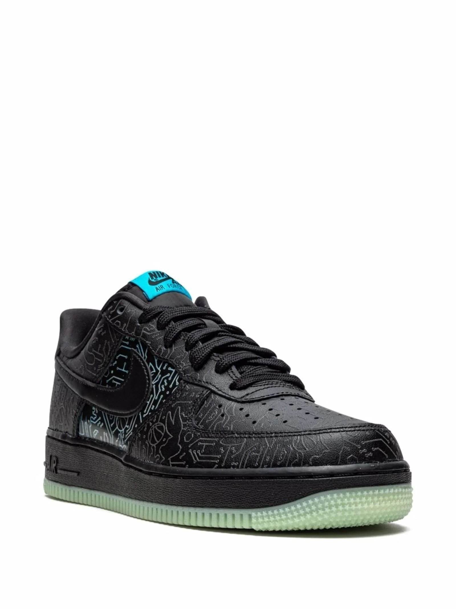 airforce 1 computer chip x space jam glows in dark reflective - Image 2