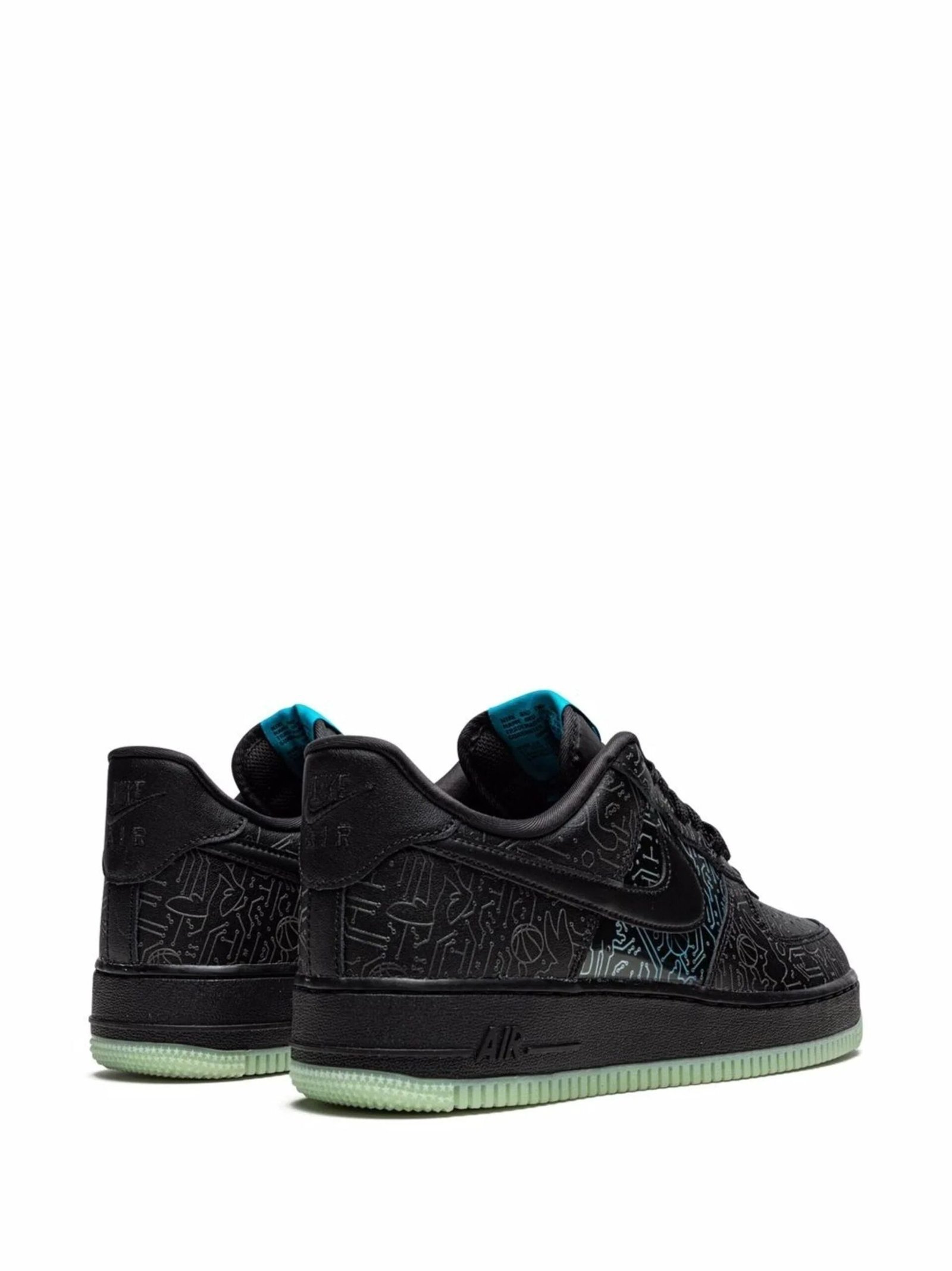 airforce 1 computer chip x space jam glows in dark reflective - Image 3
