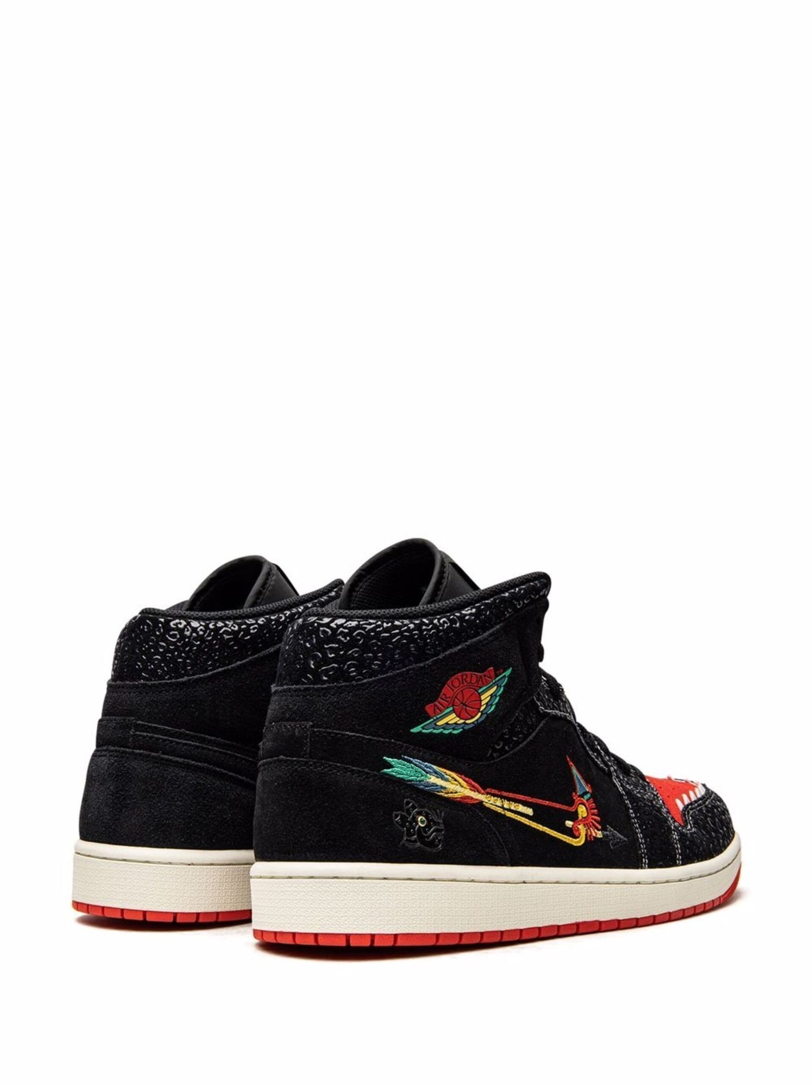 NIKE AIR JORDAN 1 MID SE SIEMPRE FAMILIA BALCK RED - Image 2