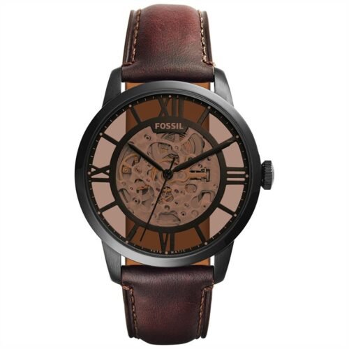 Fossil Brown Leather Automatic Watch