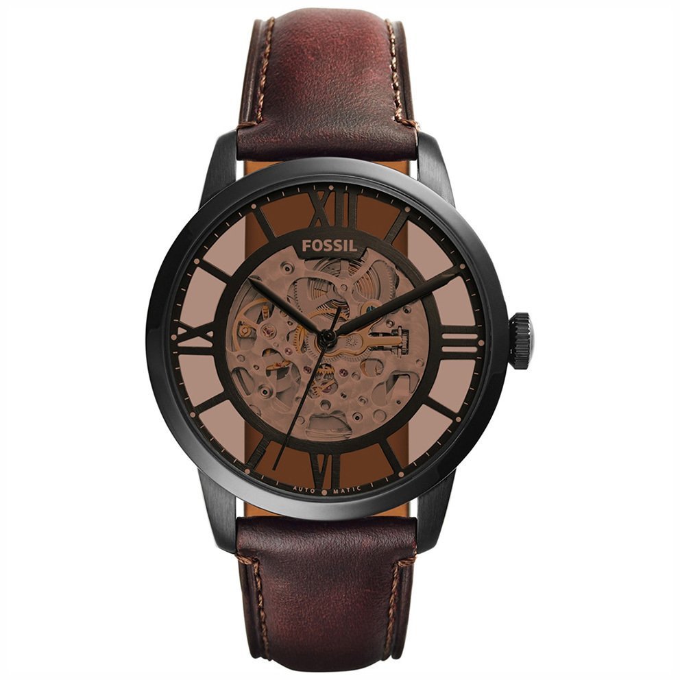 Fossil Brown Leather Automatic Watch