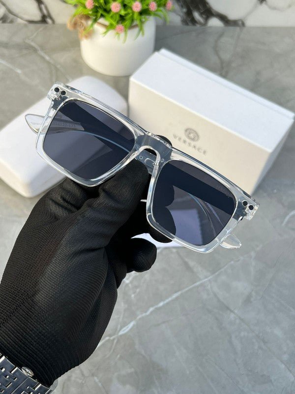 Branded VCSE Sunglasses square 1911 transparent black (With Original Kit) - Image 3