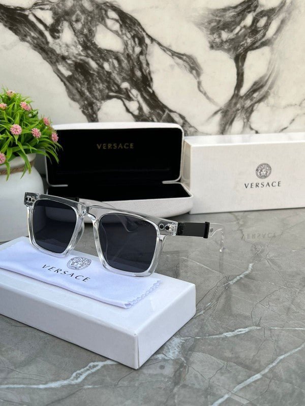 Branded VCSE Sunglasses square 1911 transparent black (With Original Kit) - Image 2