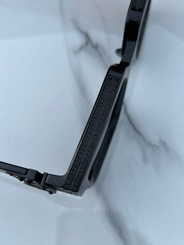 Branded LV Millionaire Sunglasses Full black (With Original Kit) - Image 5