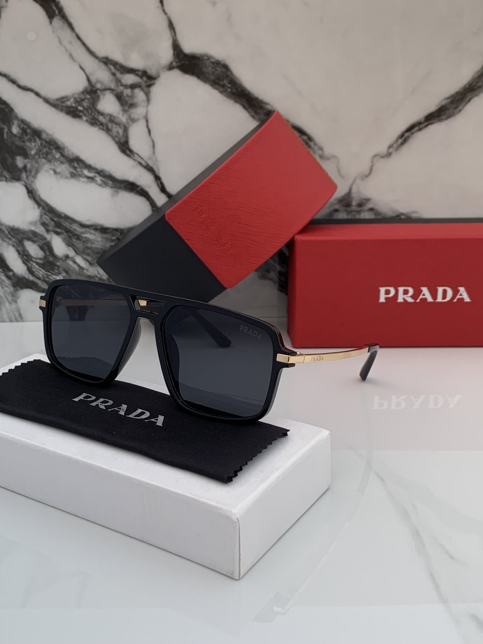 Branded PDA 70 Black Sunglasses (With Original Kit) - Image 3