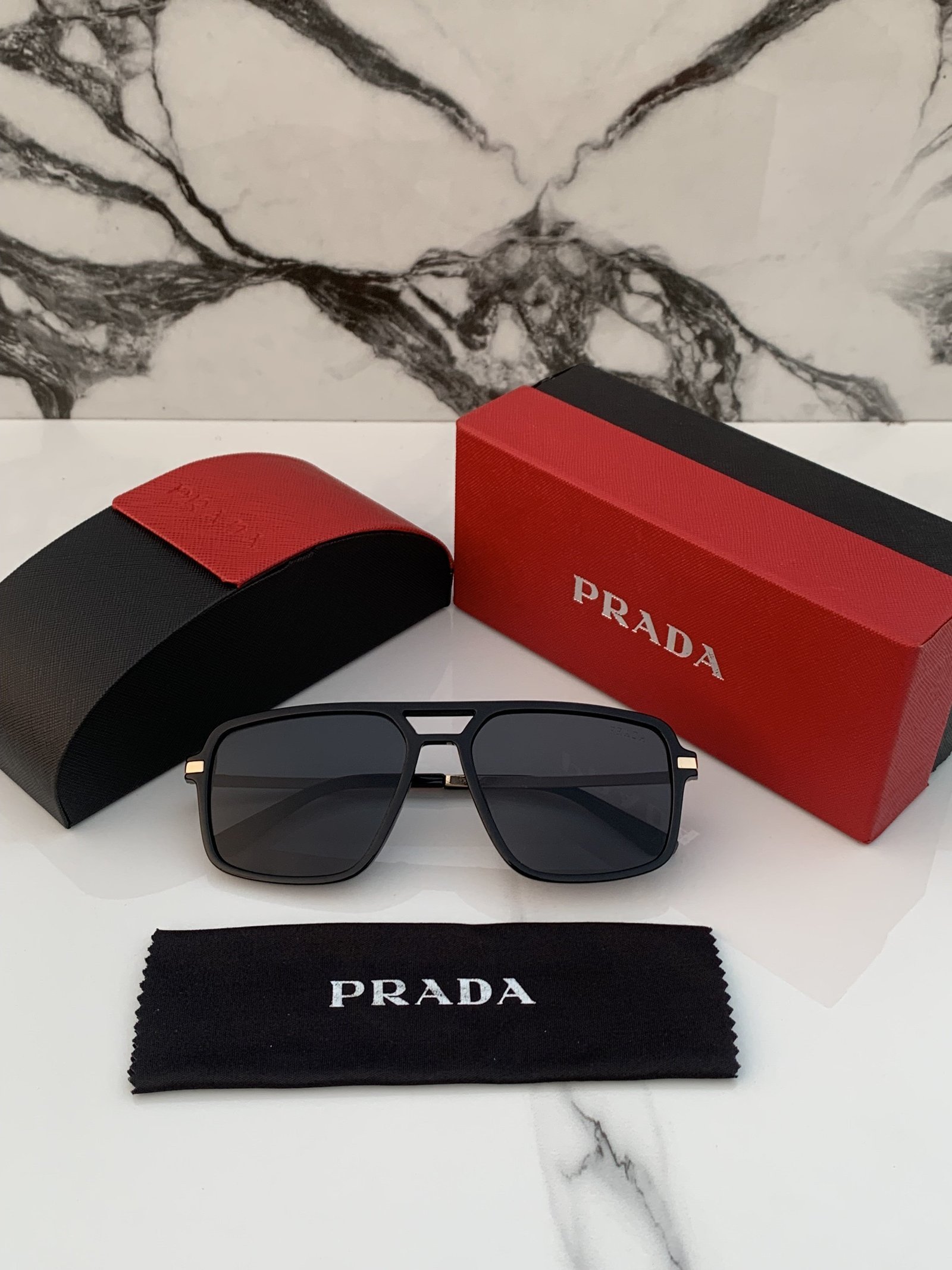 Branded PDA 70 Black Sunglasses (With Original Kit)