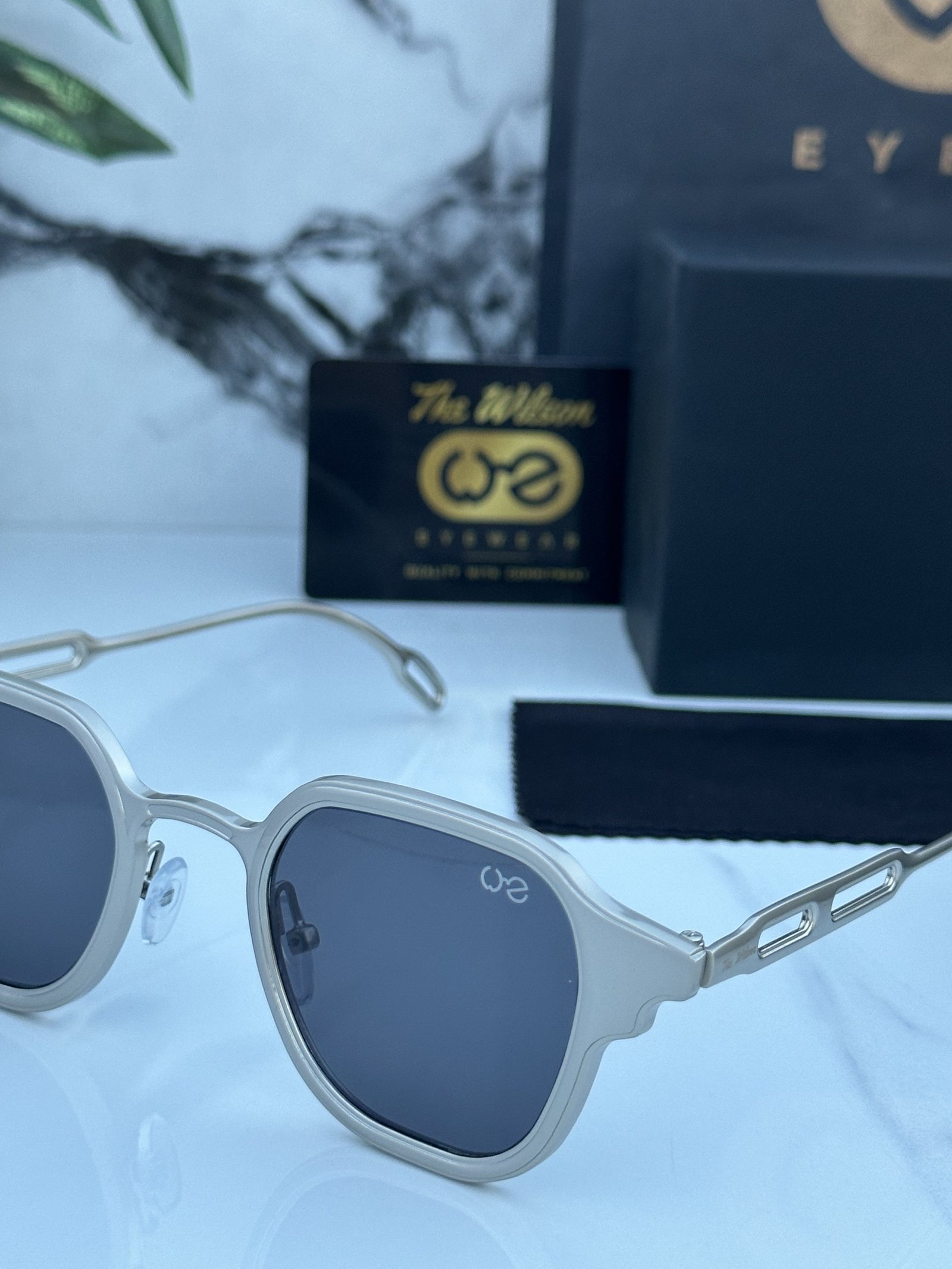 Branded WLSON 2381 silver black Sunglasses (With Original Kit) - Image 4
