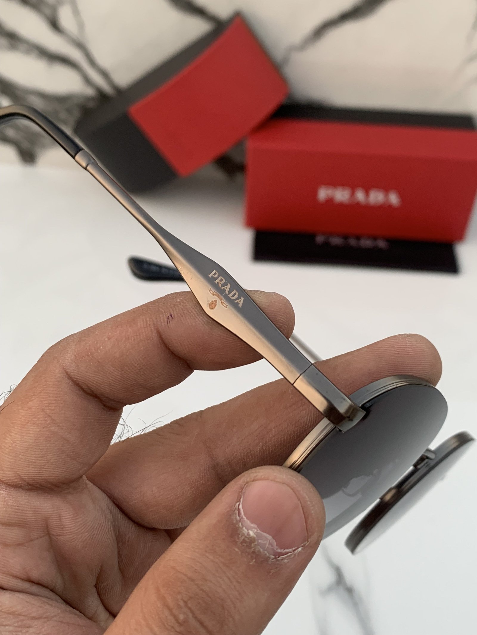 Branded PDA Sunglasses 364_black_shaded (With Original Kit) - Image 2