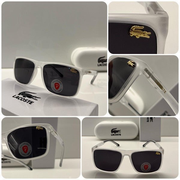 Branded LCOSTE Sunglasses White Transparent (With Original Kit)