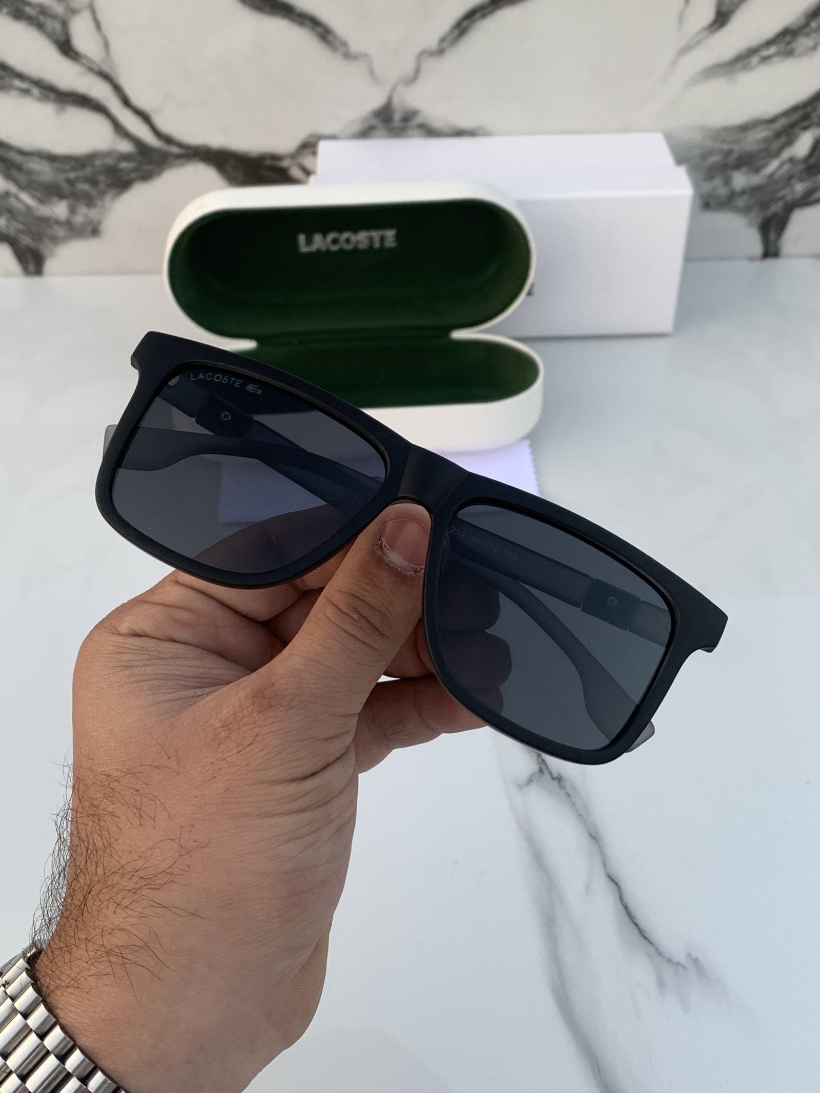 Branded LCOSTE Sunglasses Brown (With Original Kit) - Image 2