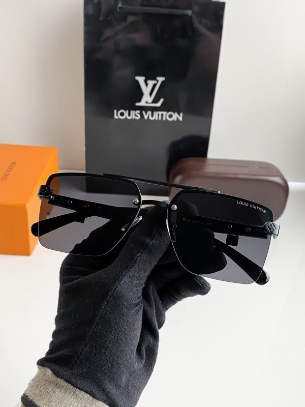 Branded Lv Gold Black Sunglasses Bt (With Original Kit) - Image 3