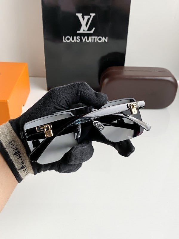 Branded Lv Gold Black Sunglasses Bt (With Original Kit) - Image 2