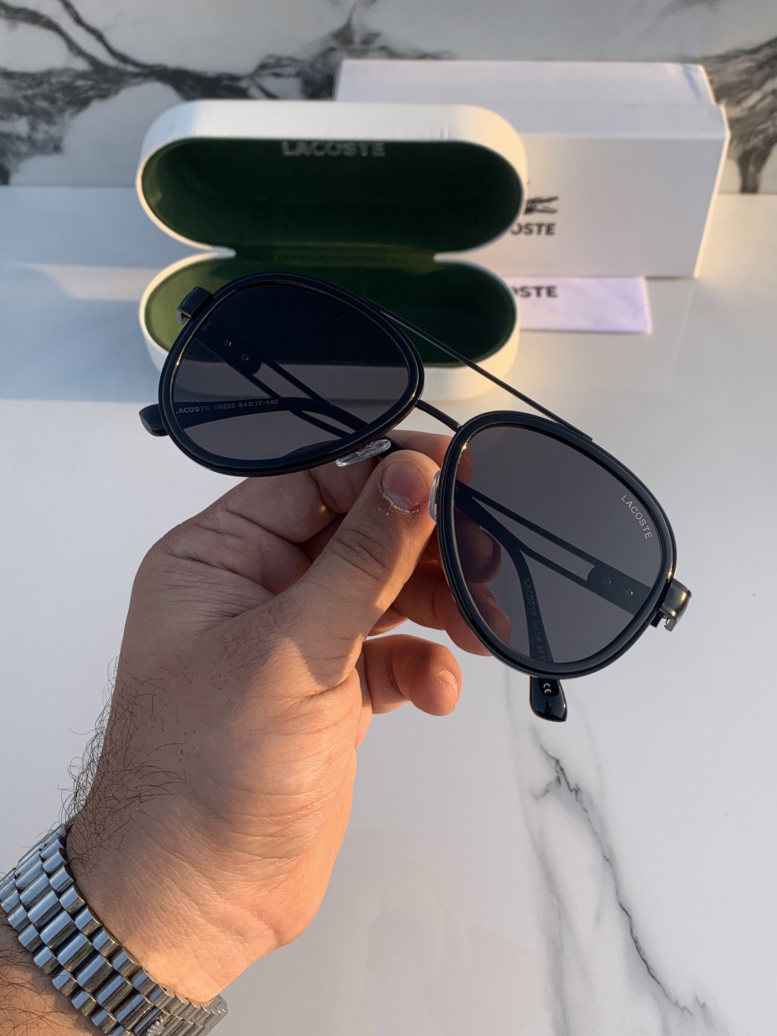 Branded Lcoste 09230 Sunglasses Full black (With Original Kit) - Image 3