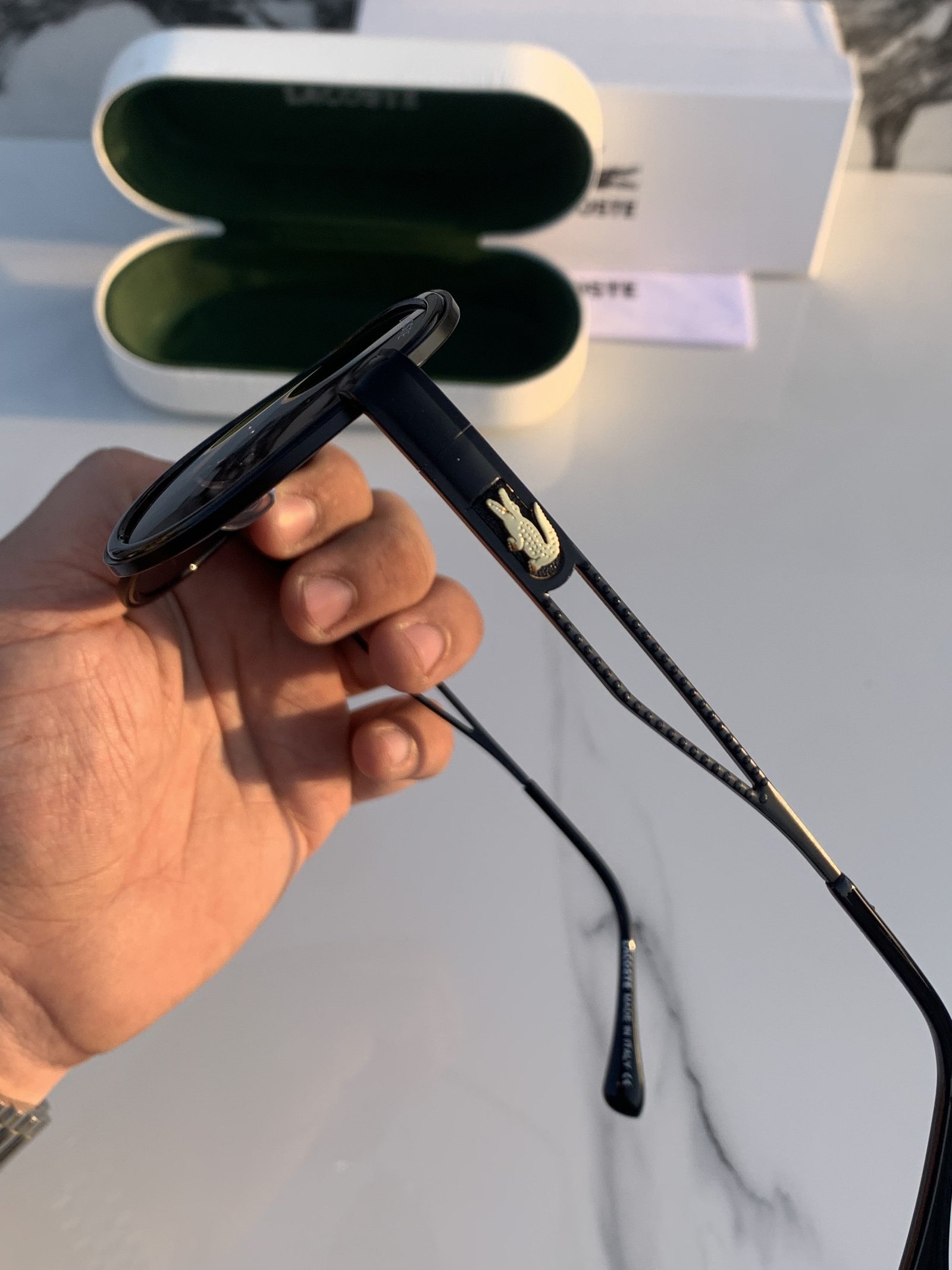 Branded Lcoste 09230 Sunglasses Full black (With Original Kit) - Image 2