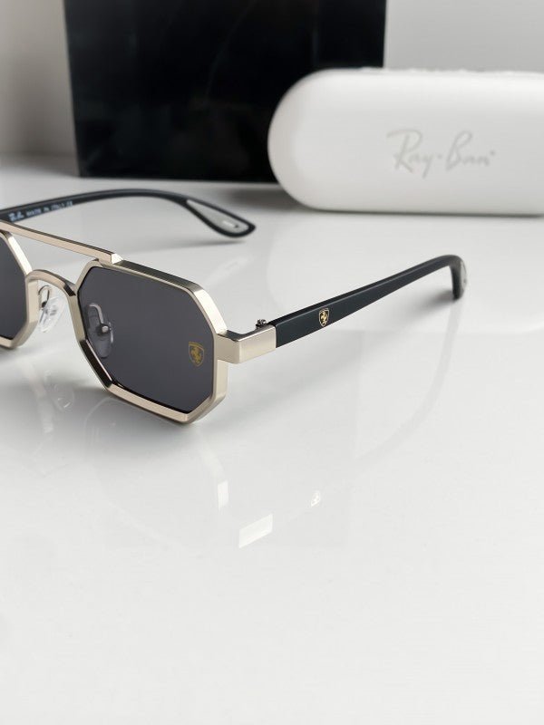 Branded Rb Silver Black Sunglasses Bt (With Original Kit) - Image 2