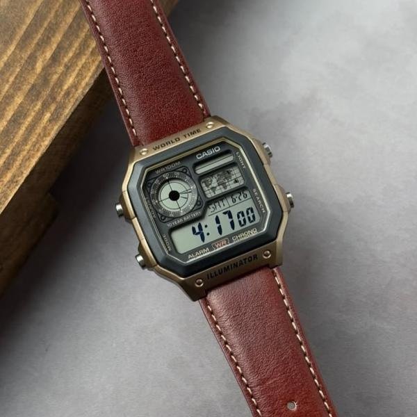 Casio AE-1200 Illuminator Brown - J1234 - Image 2