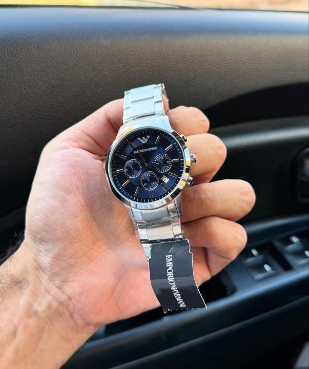Emporio Armani Classic Silver-Blue - Image 2