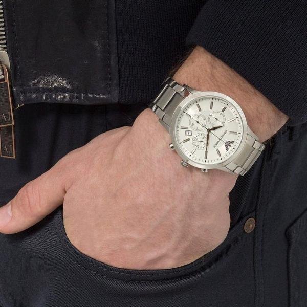 Emporio Armani Classic Silver White - Image 2
