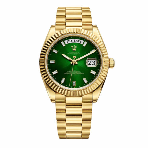 Rolex Day-Date 40 Green Dial Yellow Gold President