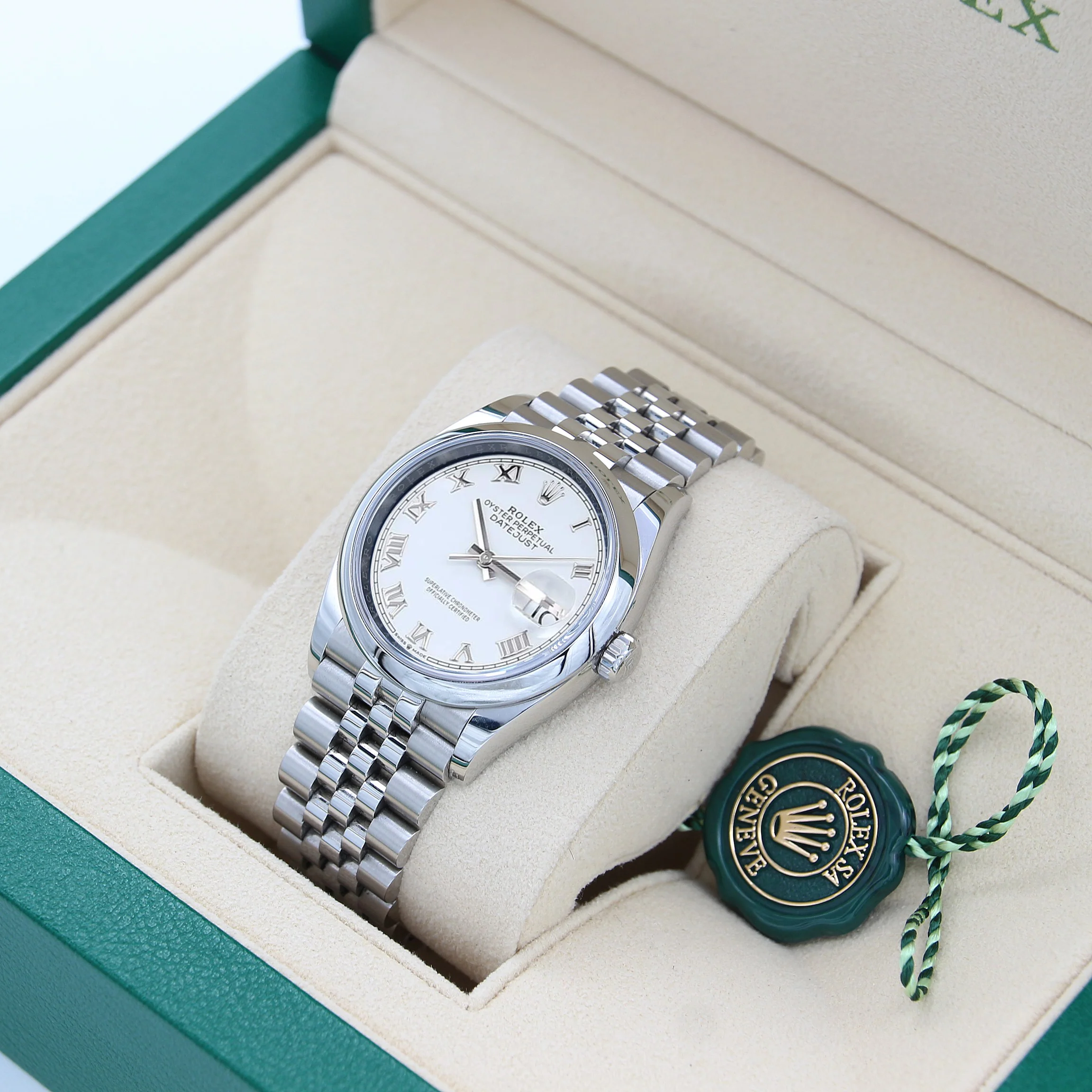 Rolex Date just 36 white dial - Image 2