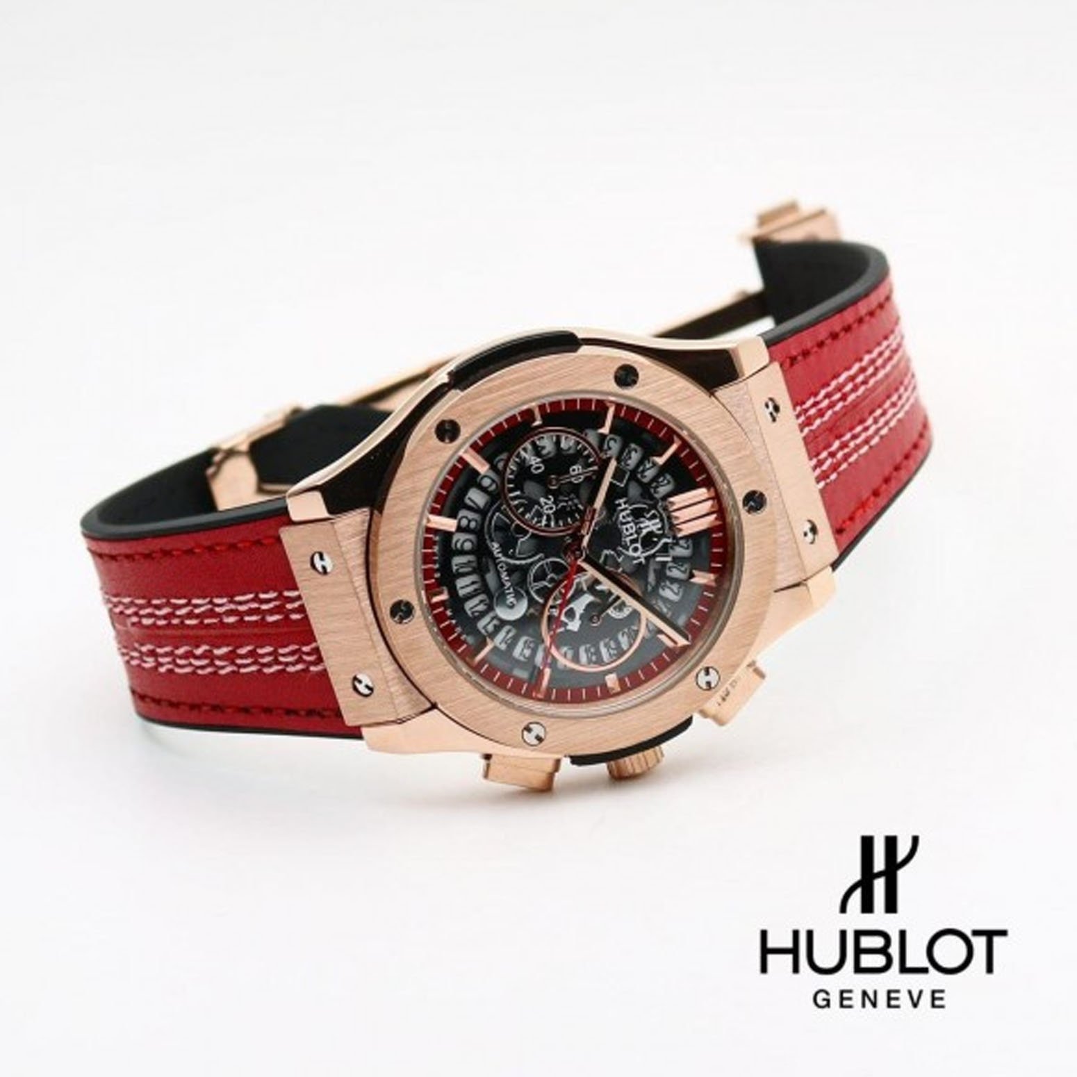 Hublot Big Bang Calendar Red Belt. - Image 2