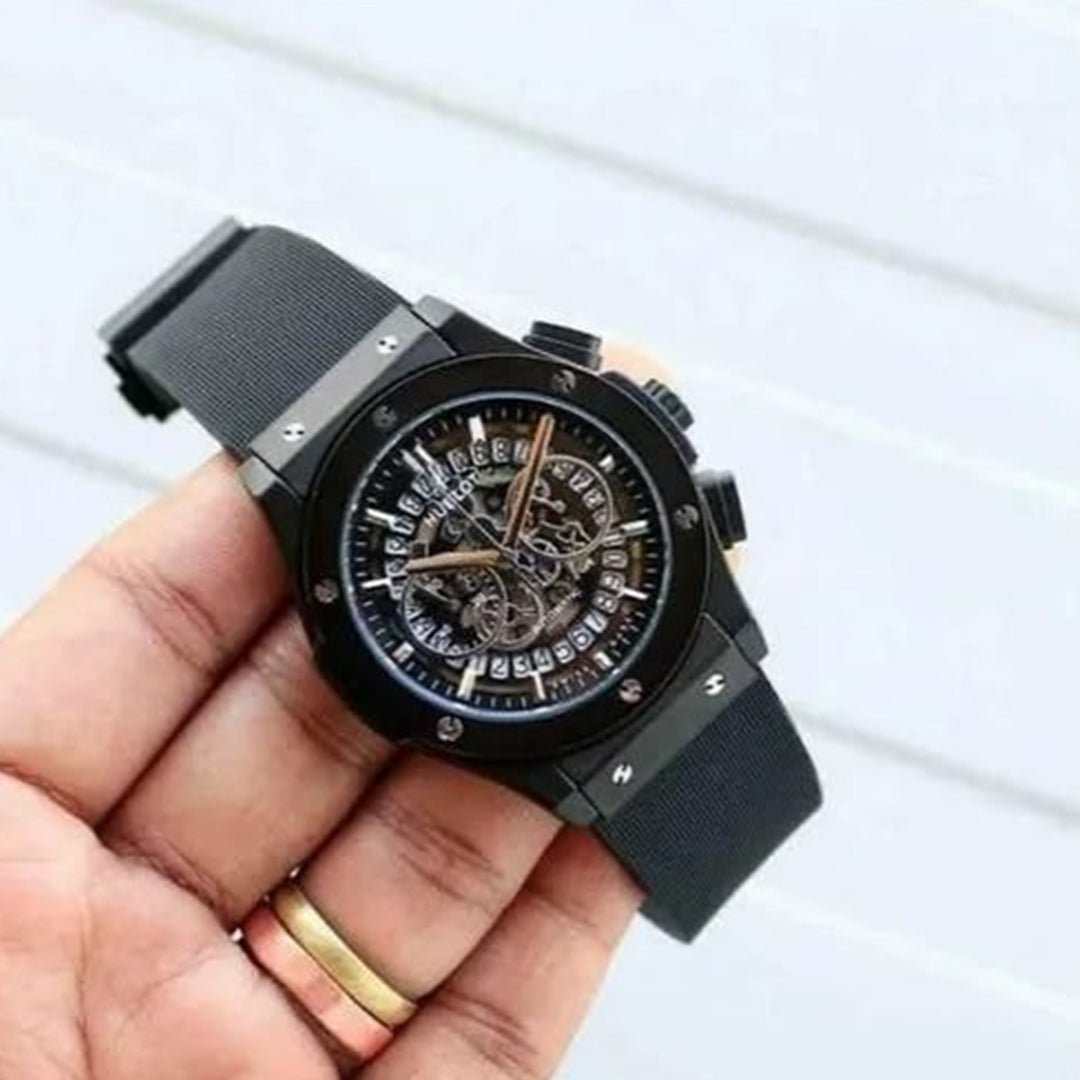 Hublot Black Belt Watch - Image 2
