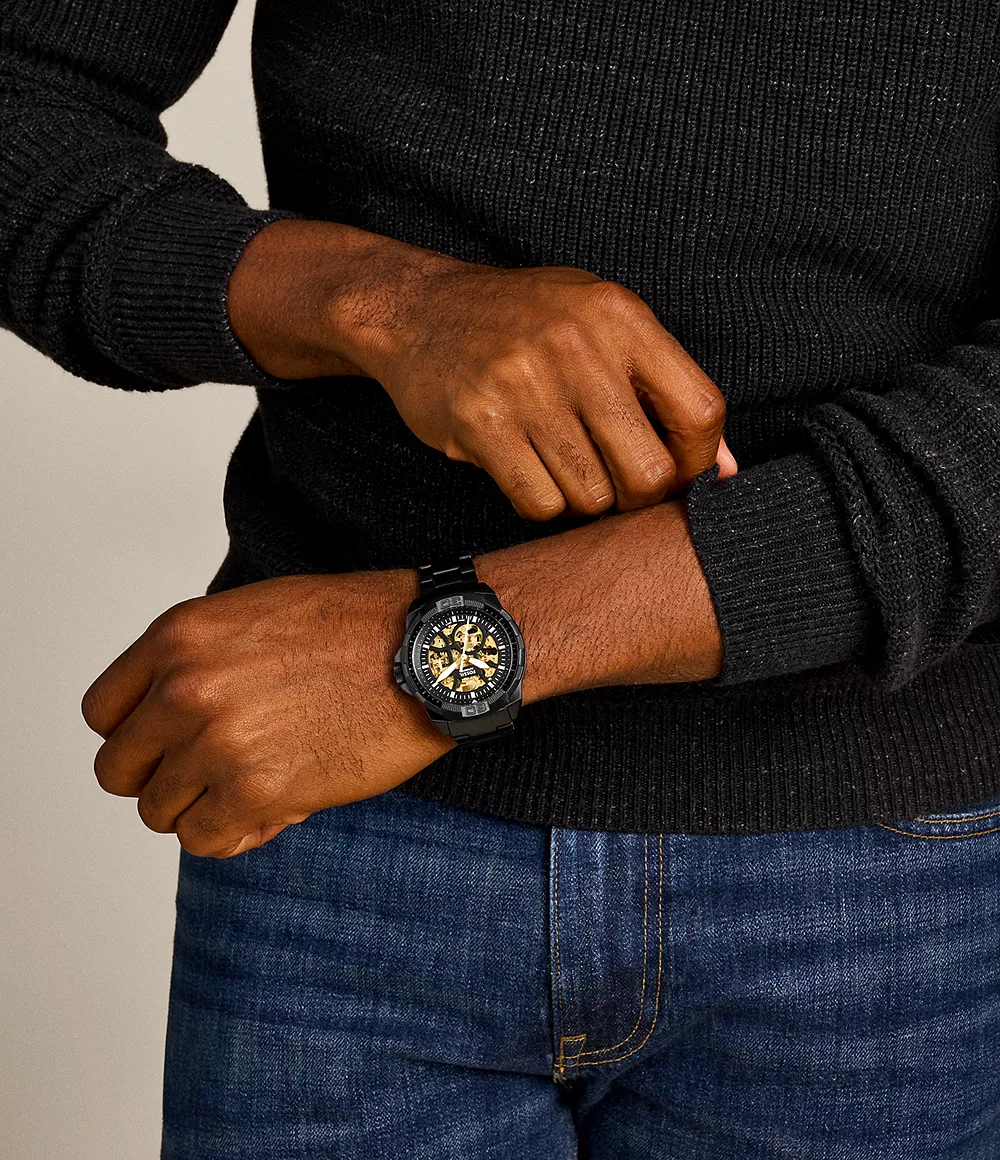 Fossil Black Metal Automatic - Image 2