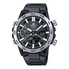 Casio Edifice Analog-Digital Black Stainless Steel Watch