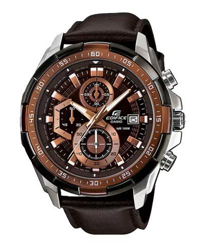 Edifice Brown Leather Watch