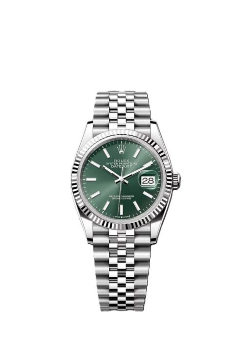 Rolex Date just 36 green dial