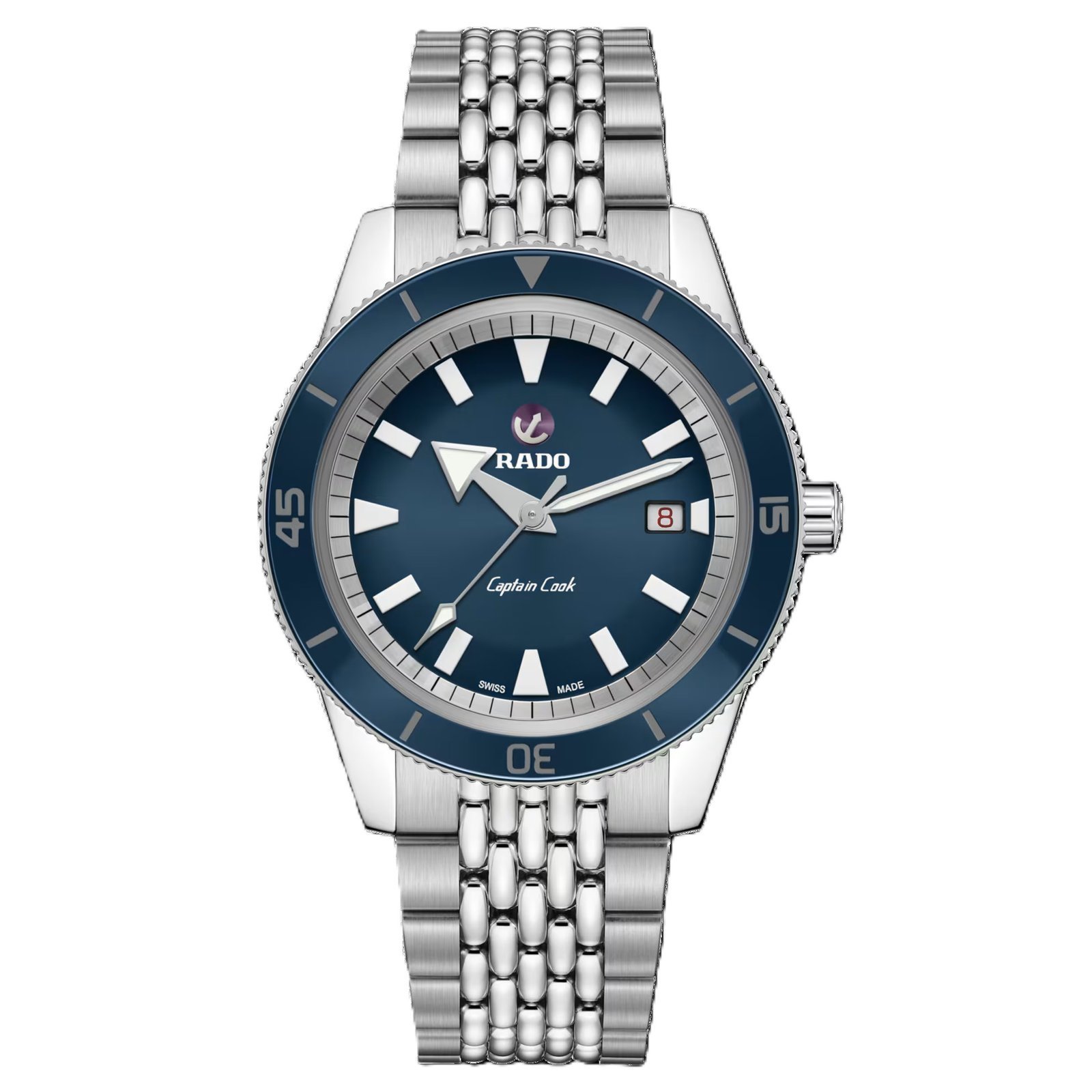 Rado Captain Cook Silver Green Metal