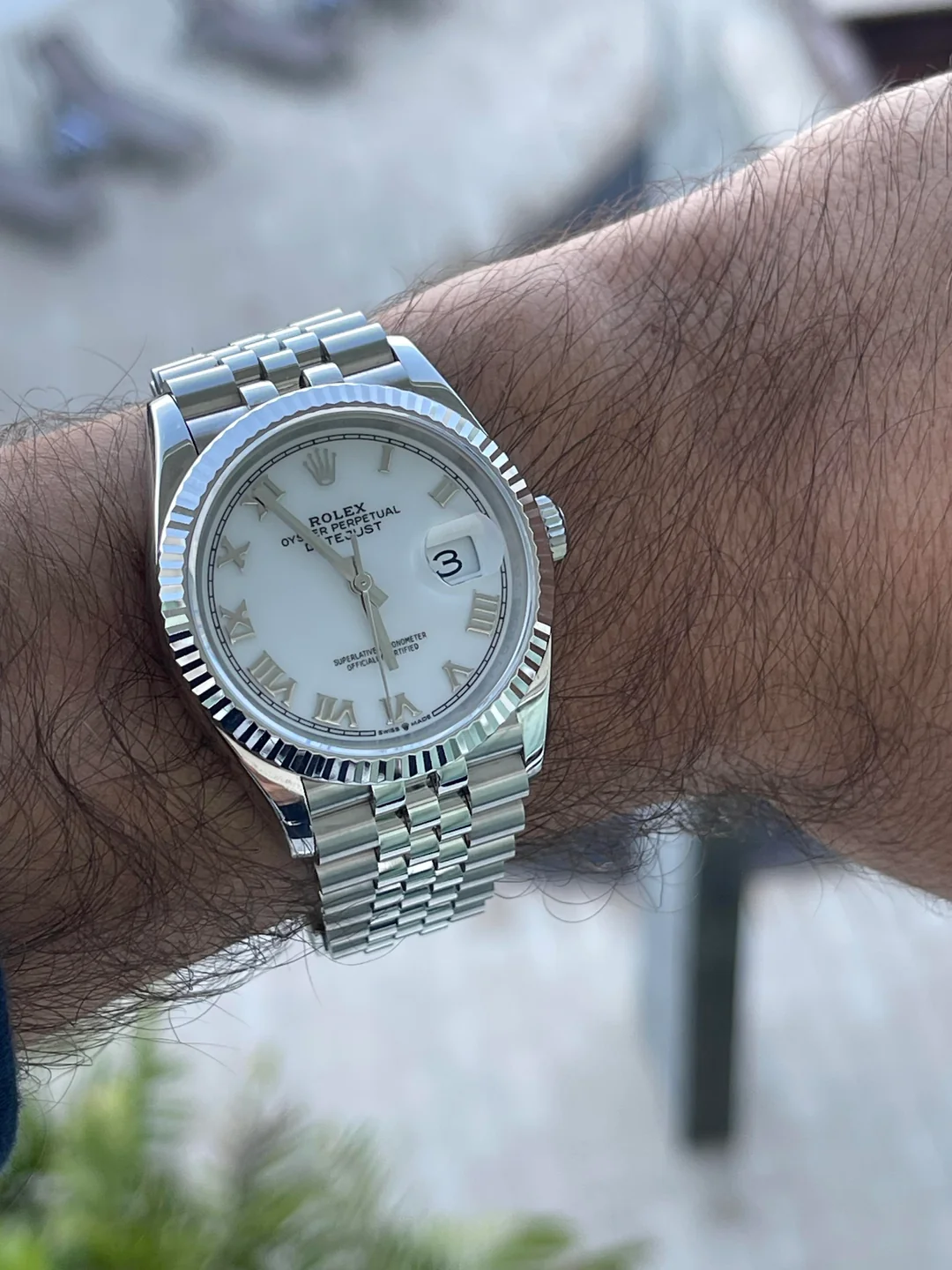Rolex Date just 36 white dial - Image 3