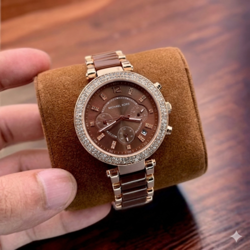 Michael kors parker brown dial